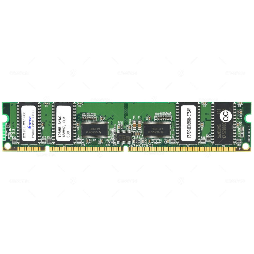 F5000-20918-011 STEC MEMORY 128MB PC133R SYNC 133MHZ CL3 ECC F572R8E16M4H-E75AV
